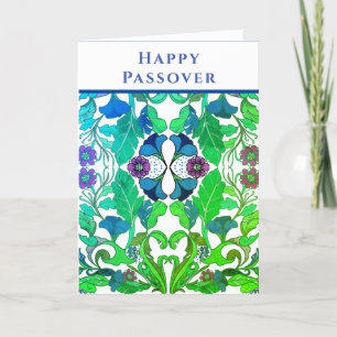 Colourful Happy Passover Star of David Holiday Card