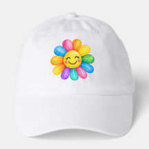 Colourful Happy Rainbow Flower