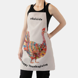 Colourful Happy Thanksgiving Apron