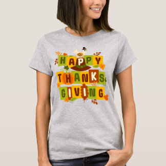 Colourful Happy Thanksgiving T-Shirt
