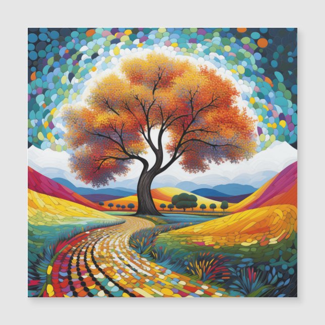 Colourful happy tree (Front)