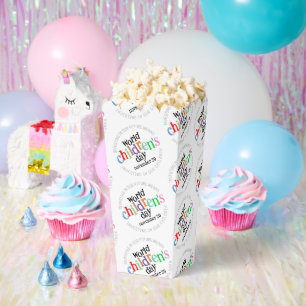 Colourful Happy World Children's Day Favor Box
