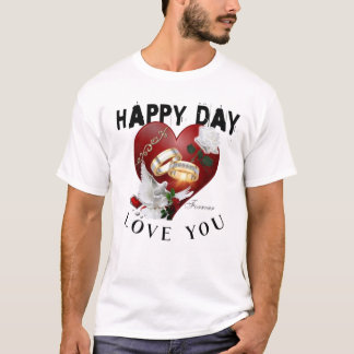 "Colourful HappyDay Graphic – Fun & Bold T-Shirt P
