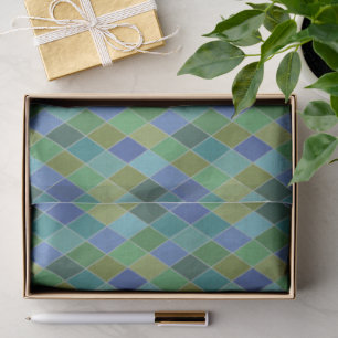 Colourful Harlequin Diamonds Tissue Paper