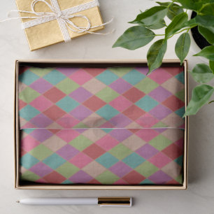 Colourful Harlequin Diamonds Tissue Paper 