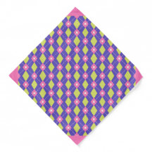 Colourful Harlequin Pattern Bandana