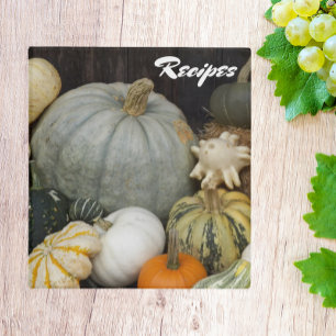 Colourful Harvest Pumpkins Recipe Binder