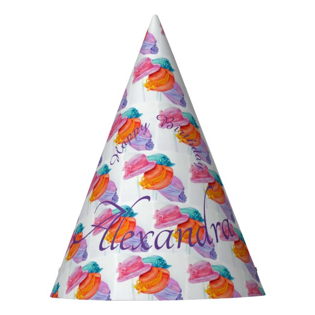 Colourful Hats Happy Birthday (Front)