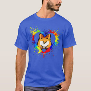 Colourful Heart Baby Corgi Dog Love-r Dad Mom, Boy T-Shirt