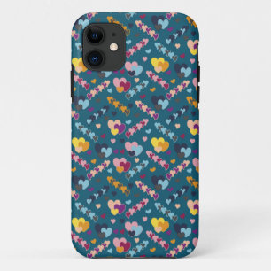 Colourful Heart Pattern iPhone 11 Case