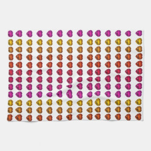 Colourful Heart Pattern – Fun & Playful Design Kitchen Towel