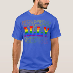 Colourful Heart Proud Ally LGBT Rainbow Gay Pride  T-Shirt