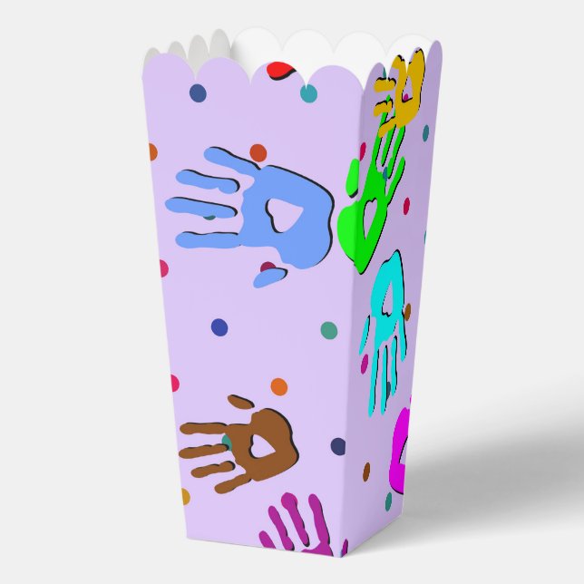 Colourful heart shapes pattern 7 favor box (Front)