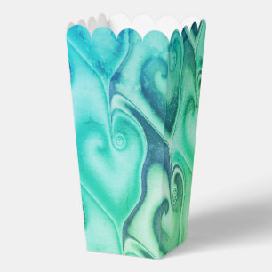 Colourful heart shapes pattern 8a favor box