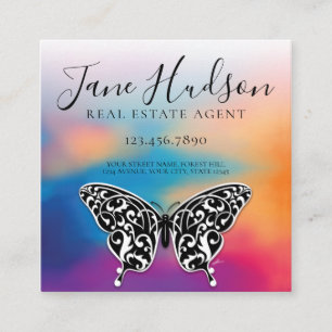 Colourful Heart Speckles Business Card