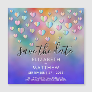 Colourful Heart Speckles Design