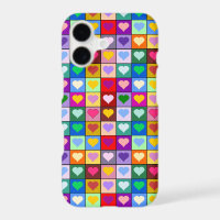 Colourful Heart Squares