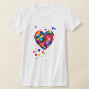 Colourful hearts, beautiful and cute T-Shirt