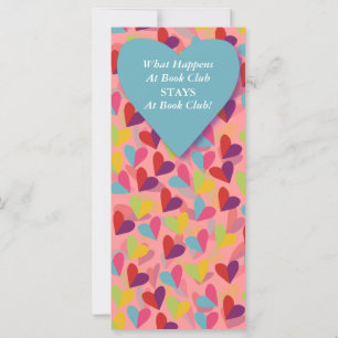 Colourful Hearts Book Club Marker