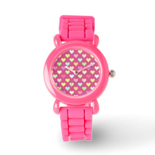 Colourful Hearts Girl  Watch
