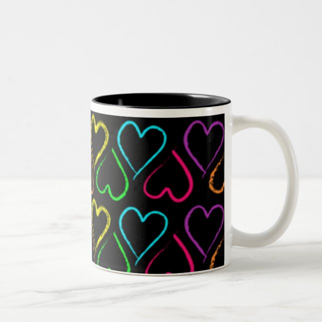 Colourful Hearts Mug (Right)