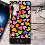 Colourful Hearts  Samsung Galaxy Case<br><div class="desc">Introducing this personalized Samsung cell phone case adorned with a delightful array of colourful hearts,  adding a touch of vibrancy and joy to your everyday life!</div>