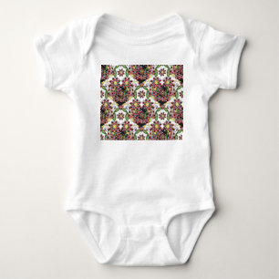 Colourful Hearts, Seamless Romantic Pattern. Baby Bodysuit
