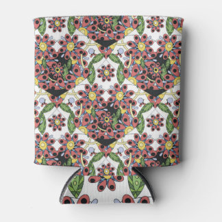 Colourful Hearts, Seamless Romantic Pattern. Can Cooler