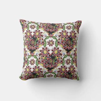 Colourful Hearts, Seamless Romantic Pattern. Throw Pillow