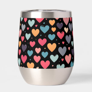 Colourful hearts valentine's day 