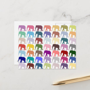 Colourful Herd Postcard