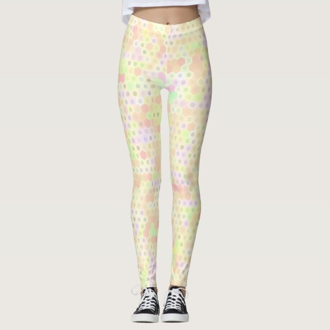 Colourful Hexagon Leggings (Front)