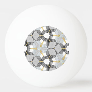 Colourful hexagon square: geometric kaleidoscope. ping pong ball