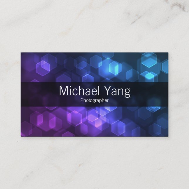 Colourful Hexes Business Card (Front)
