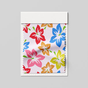 Colourful Hibiscus, Pattern Of Flowers Fabric