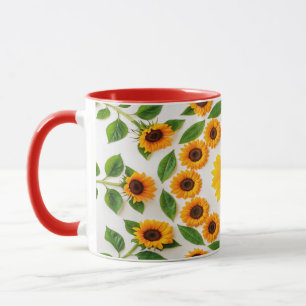 Colourful Hibiscus & Plumeria Mug