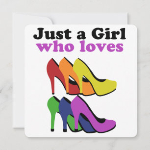 Colourful High Heels   Holiday Card