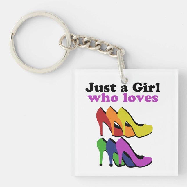 Colourful High Heels   Keychain (Front)
