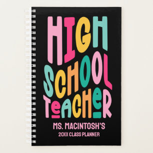 Colourful High School Teacher Class Planner