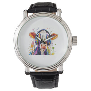 Colourful Highland Cow Watch