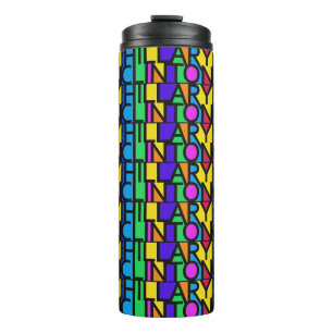 Colourful Hillary Clinton 2016 tumbler