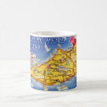Colourful Hilton Head SC Map Coffee Mug<br><div class="desc">A colourful,  vintage postcard map from South Carolina's Hilton Head Island repurposed!</div>