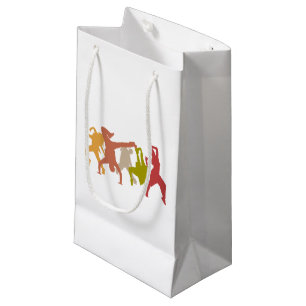 Colourful Hip Hop Dancers Small Gift Bag