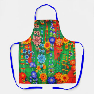Colourful Hippie Flower Designs Apron