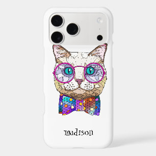 Colourful Hipster Cat, Personalized