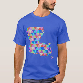 Colourful Hipster Geometric Triangles New Orleans T-Shirt