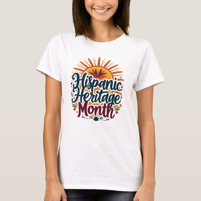 Colourful Hispanic Heritage Month Graphic Tee (Front)