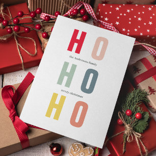 Colourful HOHOHO Christmas   Happy Holidays