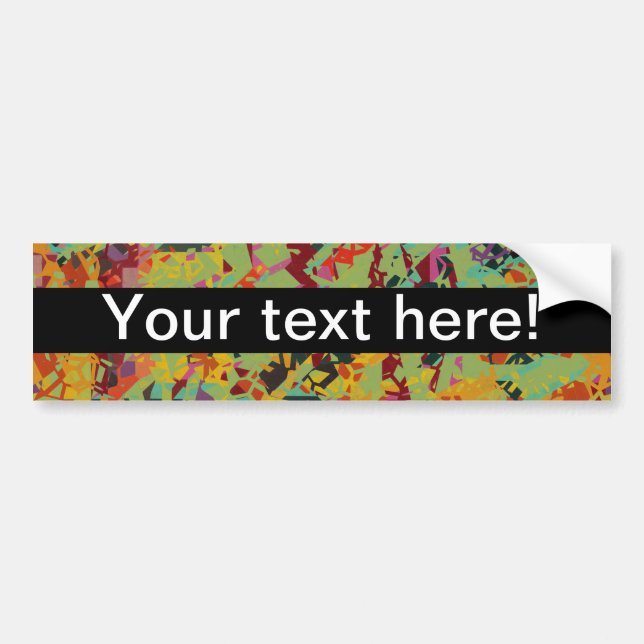 Colourful holes texture bumper sticker (Front)