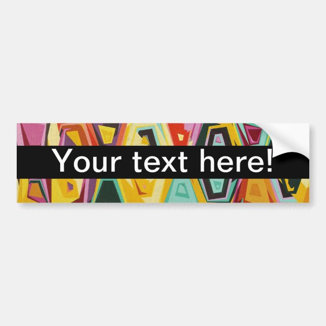 Colourful holes texture bumper sticker (Front)